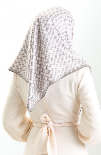 Dijital Rayon Eşarp 70307-12 Vizon