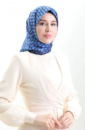 وشاح رايون رقمي 70307-13 أزرق داكن 70307-13