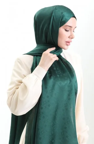Karaca Jakarlı Şal 81097-02 Zümrüt Yeşili
