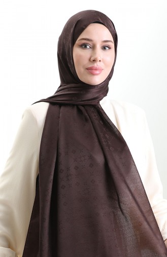 Karaca Jakarlı Şal 81097-03 Acı Kahve