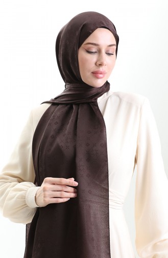 Karaca Jakarlı Şal 81097-03 Acı Kahve
