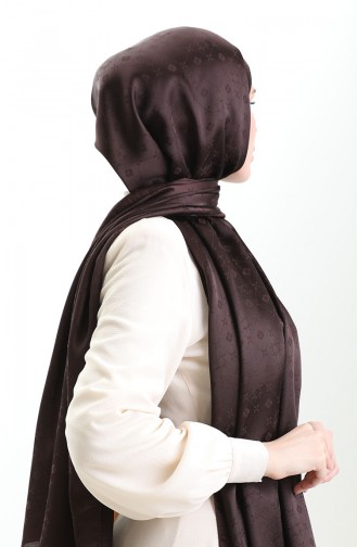 Karaca Jakarlı Şal 81097-03 Acı Kahve