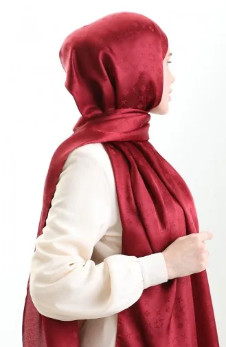 Karaca Jacquard Schal 81097-05 Weinrot 81097-05