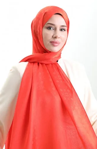 Karaca Jakarlı Şal 81097-08 Oranj