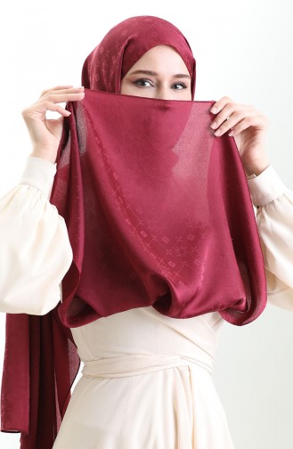 Karaca Jakarlı Şal 81097-11 Mürdüm