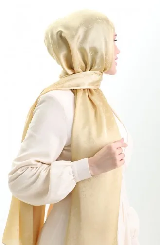 Karaca Jakarlı Şal 81097-14 Sarı