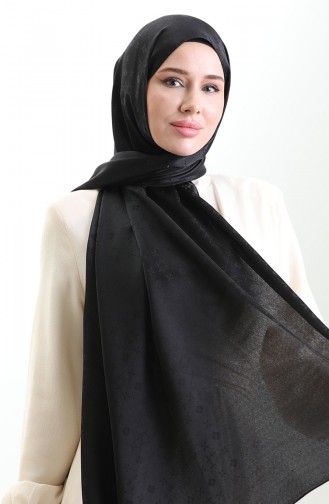 Karaca Jakarlı Şal 81097-15 Siyah