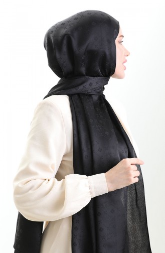 Karaca Jakarlı Şal 81097-15 Siyah