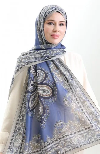 Châle En Coton à Motifs Karaca 82002-11 Vison Violet 82002-11