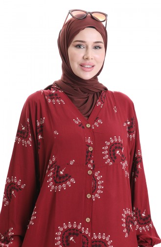 Robe Hijab Bordeaux 0088-04