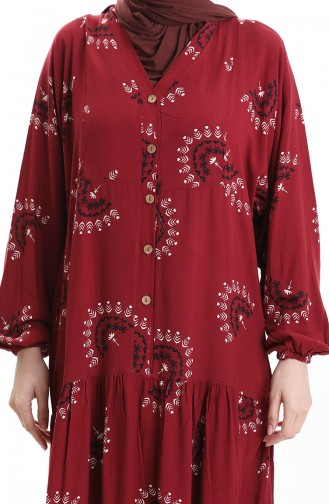 Robe Hijab Bordeaux 0088-04