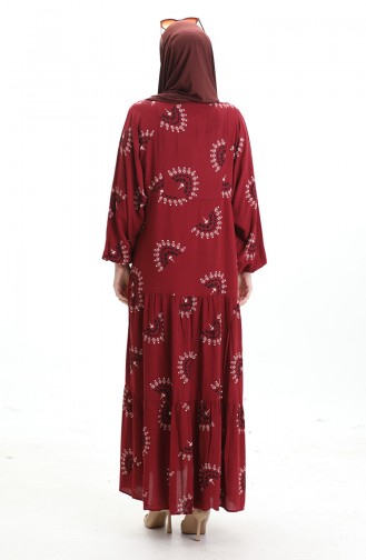 Robe Hijab Bordeaux 0088-04