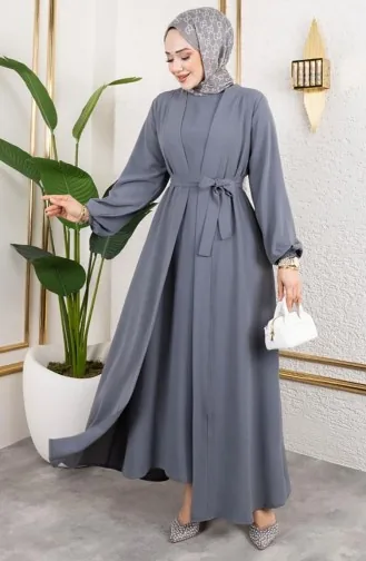Asil Abaya Anzug 0336-05 Silbergrau 0336-05