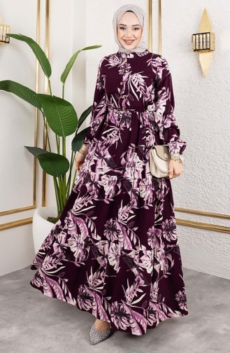 Robe Hijab Plum 7119-05
