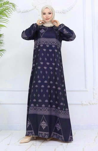 Rauchgrau Hijab Kleider 0039-04