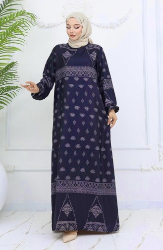 Rauchgrau Hijab Kleider 0039-04