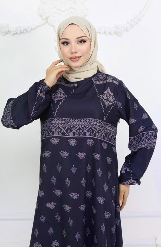 Rauchgrau Hijab Kleider 0039-04
