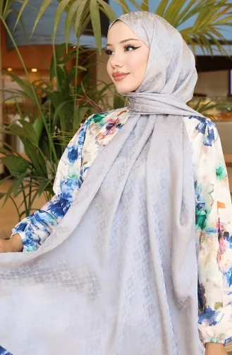 Châle Jacquard Karaca 81096-04 Gris 81096-04