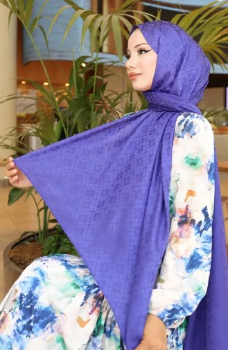 Karaca Jacquard Sjaal 81096-06 Lila 81096-06