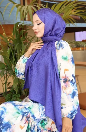 Karaca Jacquard Sjaal 81096-06 Lila 81096-06