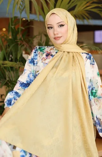 Châle Jacquard Karaca 81096-07 Jaune 81096-07