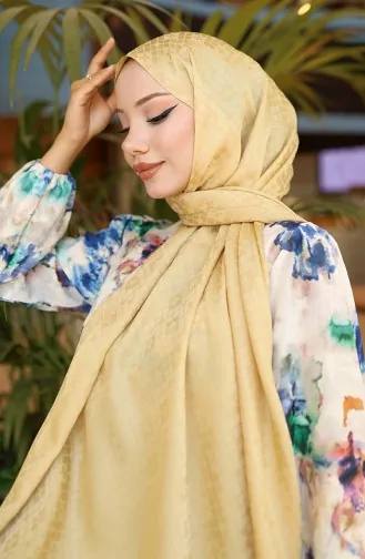 Châle Jacquard Karaca 81096-07 Jaune 81096-07