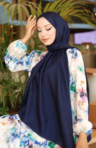 شال أزرق كحلي 81096-16