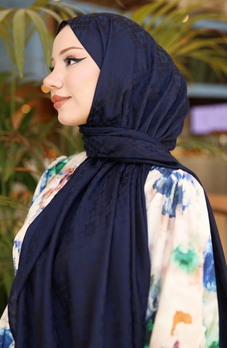 شال أزرق كحلي 81096-16