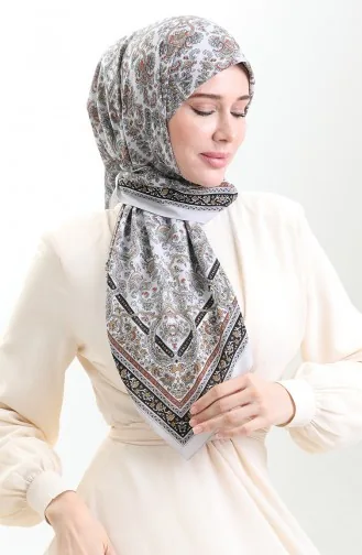 Écharpe à Motifs Karaca Cupra 81088-01 Gris Noir 81088-01