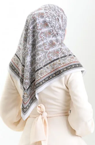 Écharpe à Motifs Karaca Cupra 81088-01 Gris Noir 81088-01