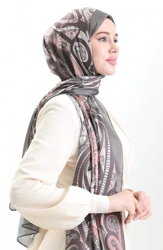 Desenli Soft Şal 70313-04 Haki Soğan Kabuğu
