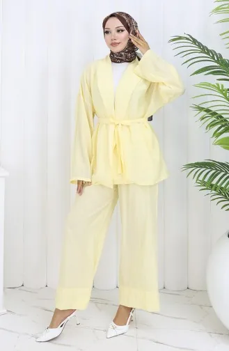 Kimonobroek Tweedelig Set 11322-02 Geel 11322-02