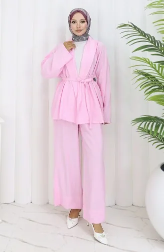 Kimono Trousers Two Piece Set 11322-03 Powder 11322-03