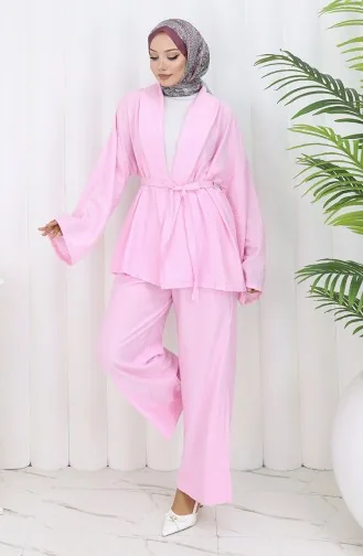 Kimono Trousers Two Piece Set 11322-03 Powder 11322-03