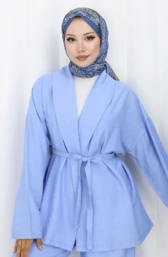 Kimono Trousers Two Piece Set 11322-04 Blue 11322-04