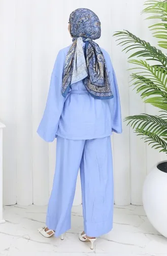 Kimono Trousers Two Piece Set 11322-04 Blue 11322-04