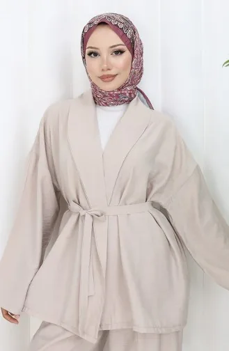 طقم كيمونو بنطلون قطعتين 11322-08 مينك 11322-08