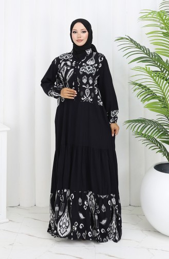 Grau Hijab Kleider 994587A-01