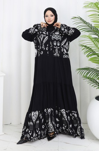 Grau Hijab Kleider 994587A-01