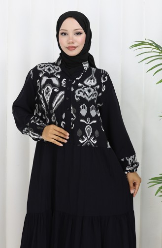 Grau Hijab Kleider 994587A-01