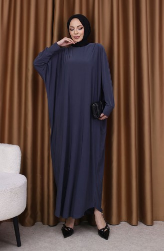 Hell-Senf Hijab Kleider 2000-27