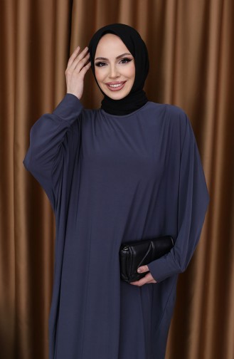 Hell-Senf Hijab Kleider 2000-27