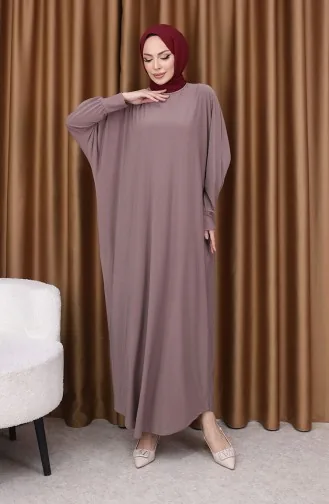 Casual Jurk Met Vleermuismouwen 2000-2028 Donkerbeige 2000-28