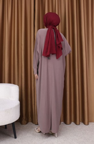 Robe Hijab Beige Foncé 2000-28