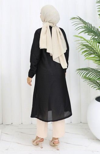 Schwarz Strickjacke 8756-01