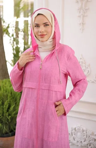 Mantel Mit Kapuze Und Reißverschluss 71282-04 Fuchsie 71282-04