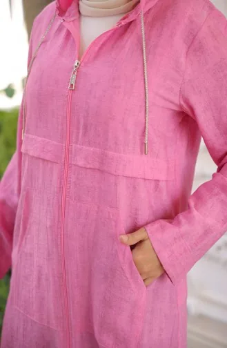 Mantel Mit Kapuze Und Reißverschluss 71282-04 Fuchsie 71282-04