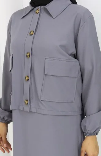Weste Jacke Zweiteiler 0117-01 Grau 0117-01