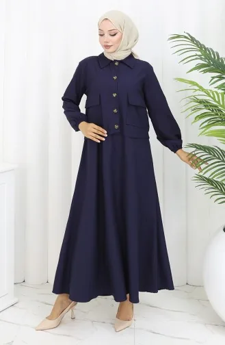 Gilet Veste Costume Deux Pièces 0117-02 Bleu Marine 0117-02