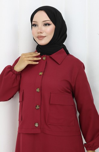 Jile Ceket İkili Takım 0117-06 Bordo